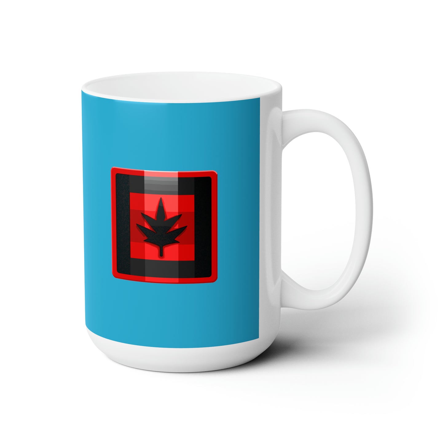 Canada maple leaf Turquoise Christmas Ceramic Mug 15oz