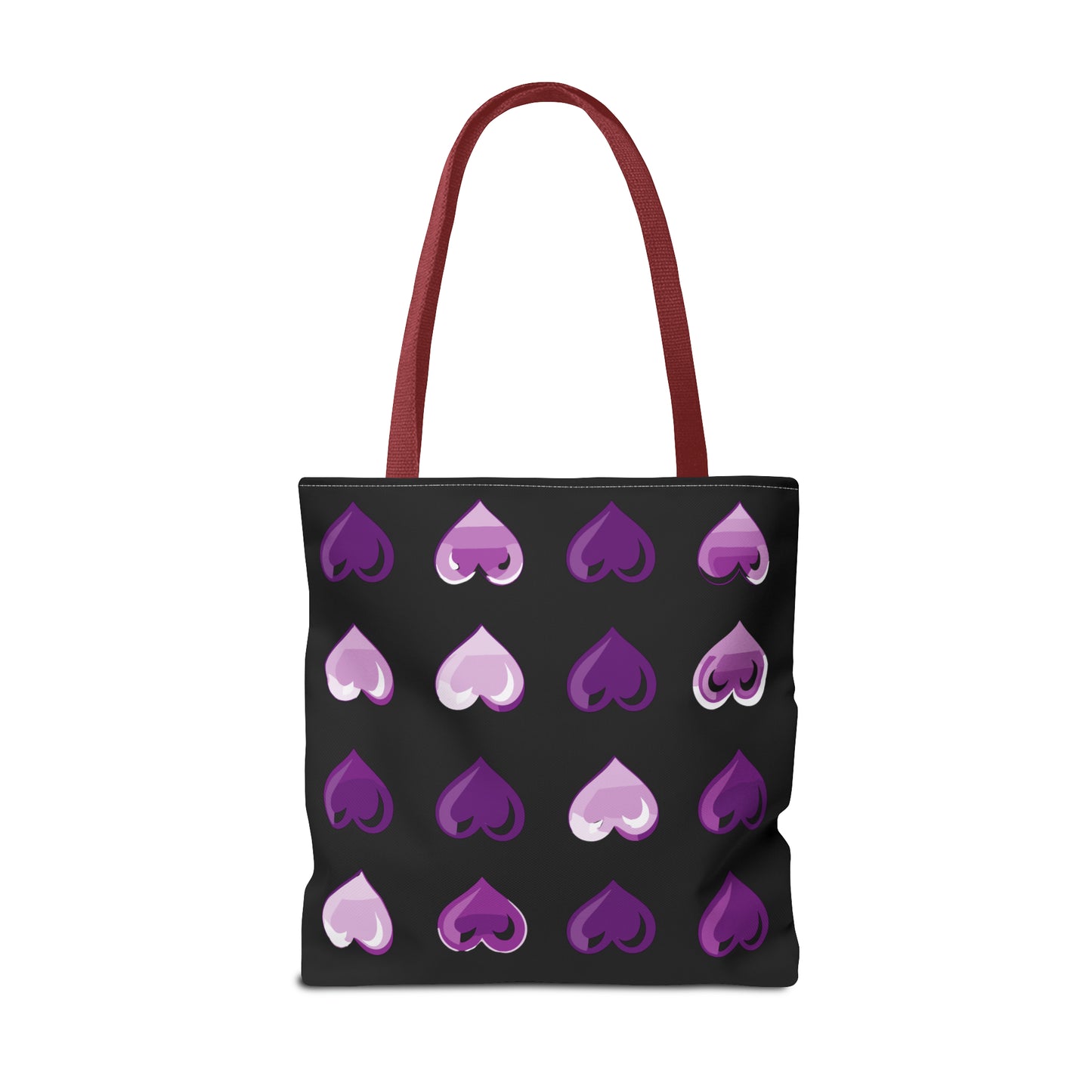 Valentine's black Tote Bag (AOP)