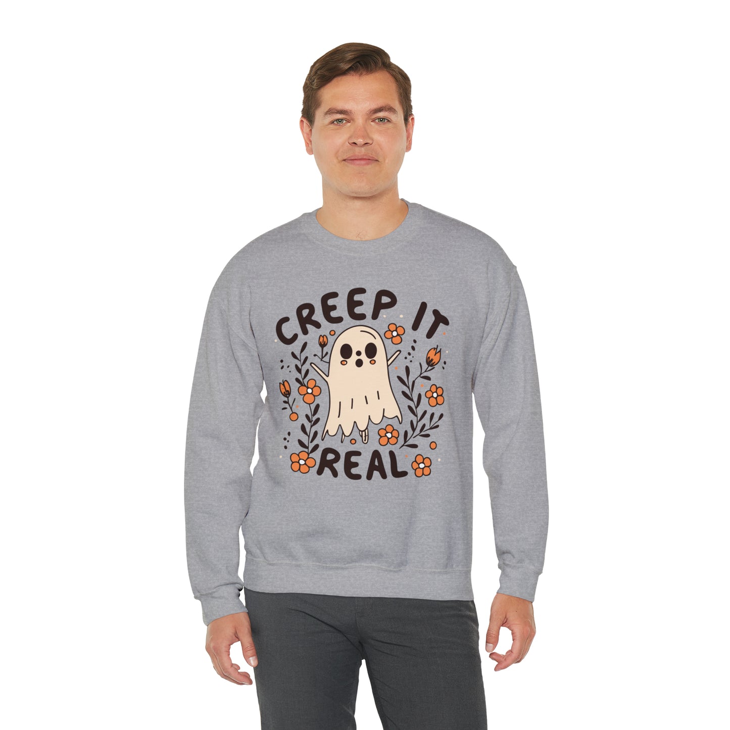 Creep It Real Sweatshirt, Spooky Season Halloween Sweatshirt, Winter Sweatshirt, Spooky Sweatshirt, Halloween Gifts