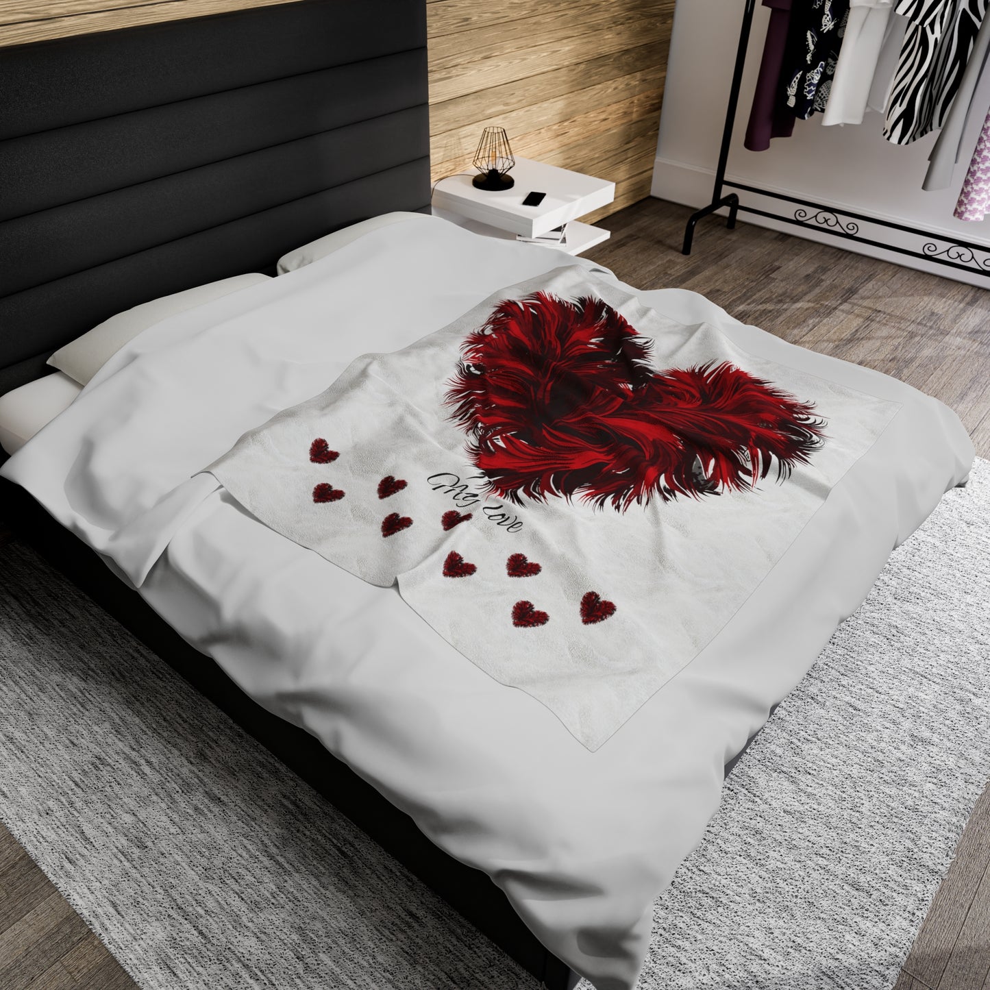 Valentine's Day Velveteen Plush Blanket