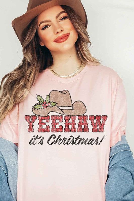 YEEHAW COUNTRY CHRISTMAS GRAPHIC TEE / T-SHIRT