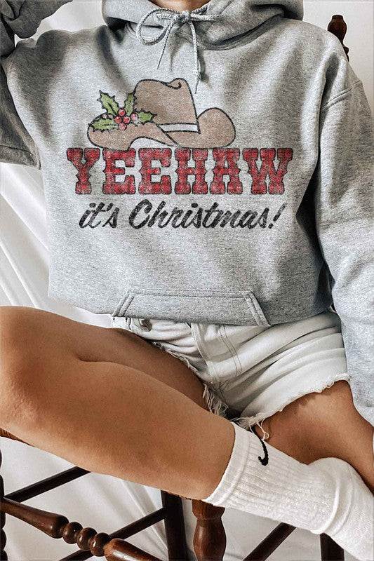 YEEHAW COUNTRY CHRISTMAS GRAPHIC HOODIE