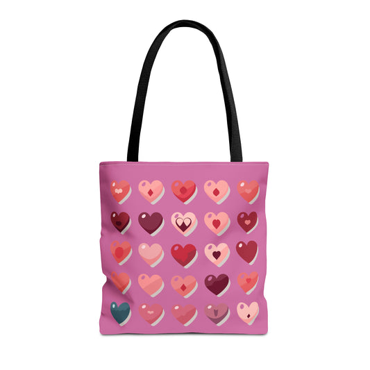 Valentine's light pink Tote Bag (AOP)