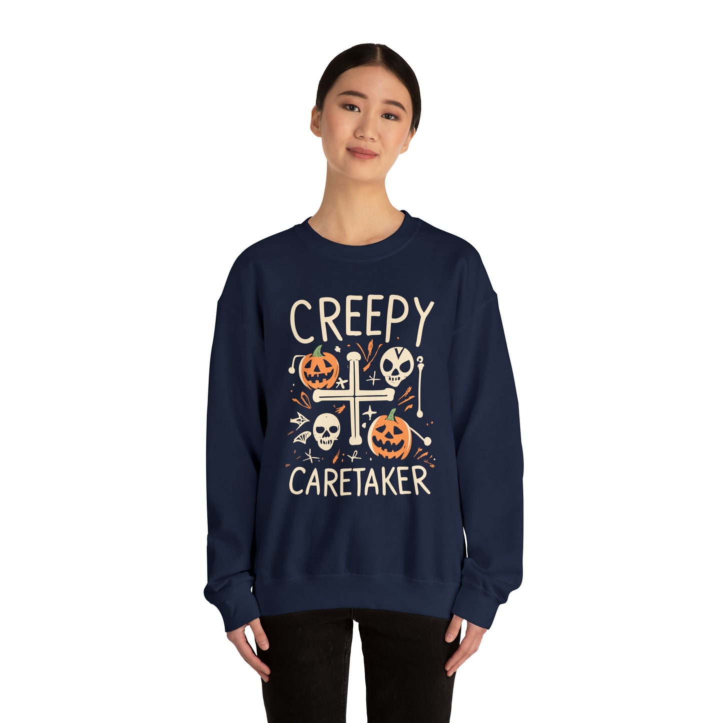 Creepy Caretaker Nurse Halloween Sweatshirt, Spooky Season Halloween Sweatshirt, Winter Sweatshirt, Spooky Sweatshirt, Halloween Gifts