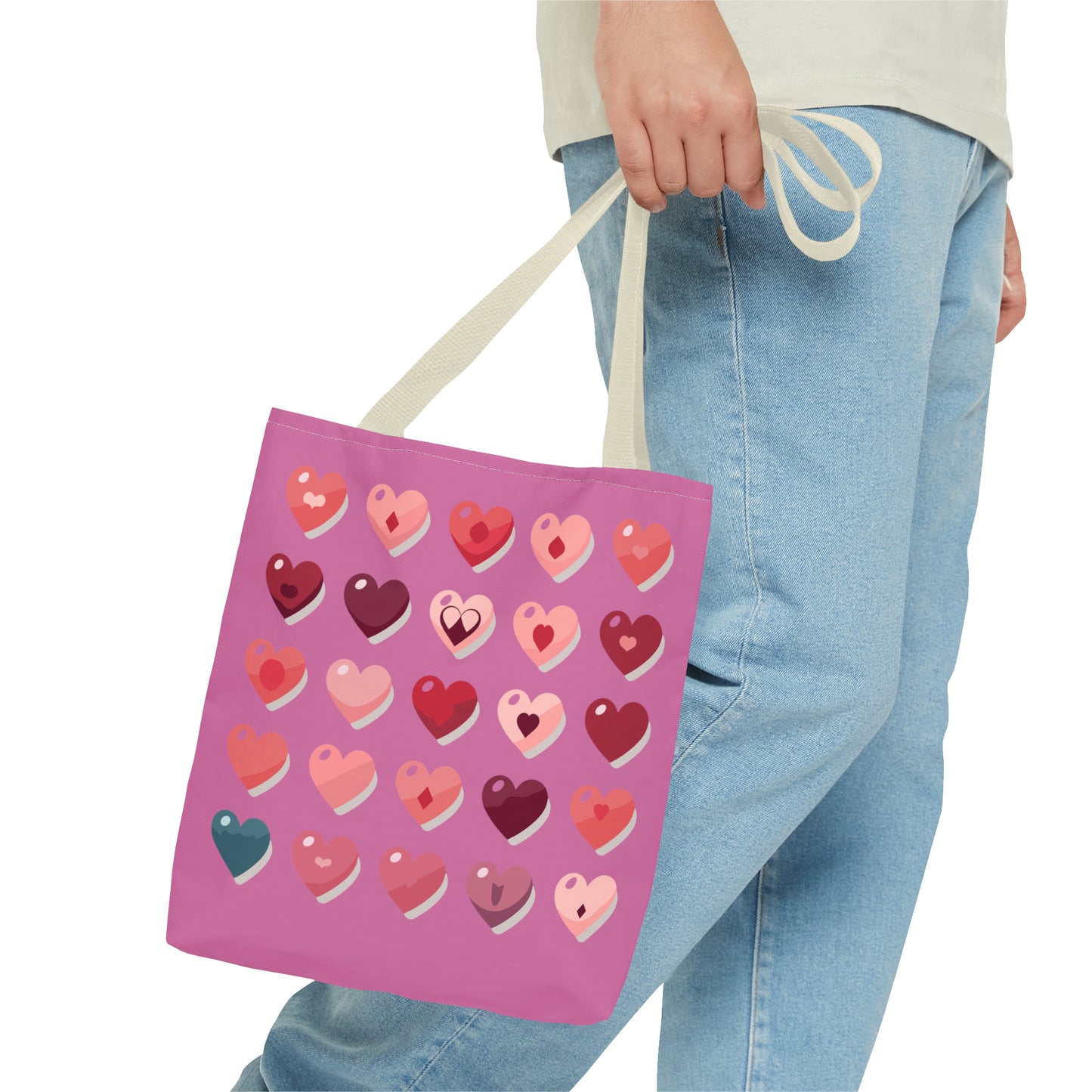 Valentine's light pink Tote Bag (AOP)