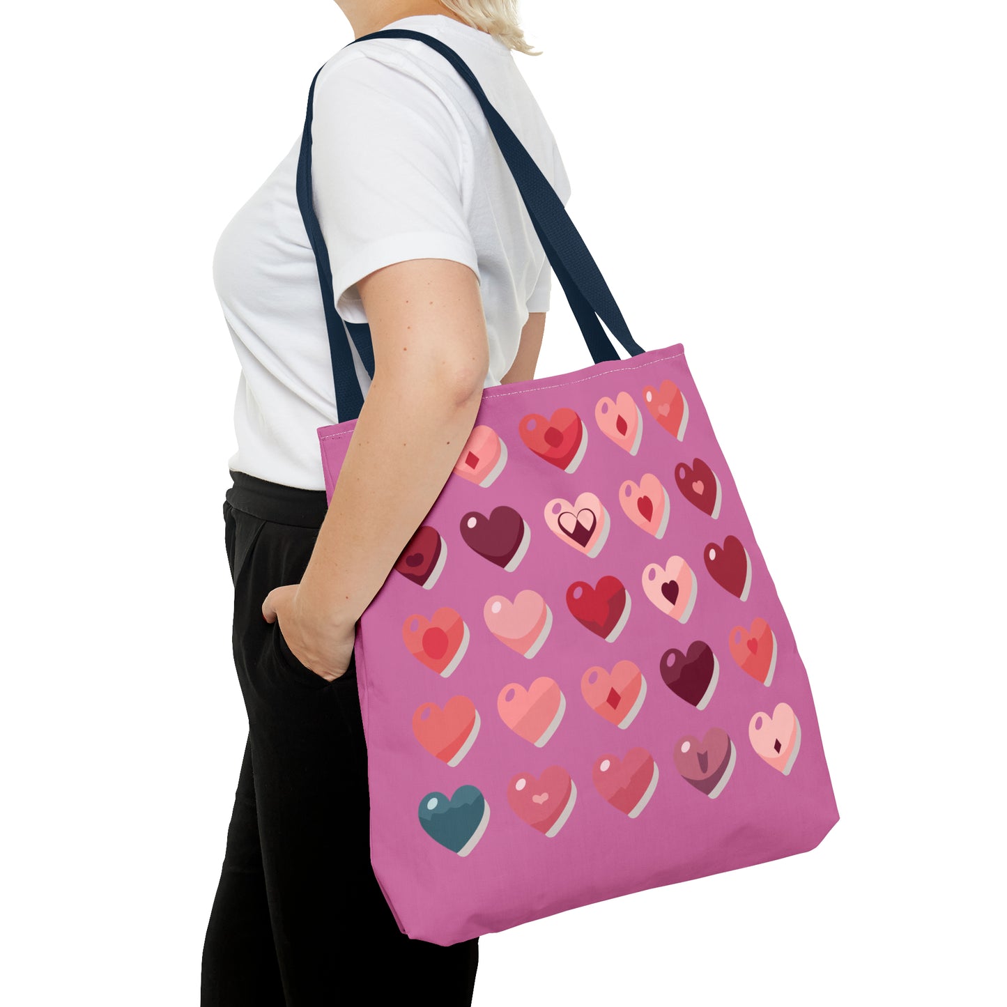 Valentine's light pink Tote Bag (AOP)