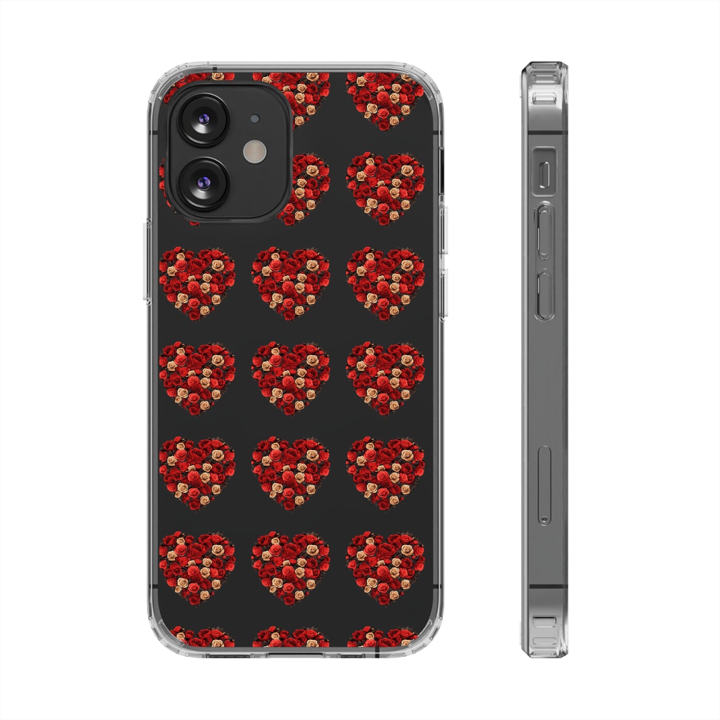 Valentine's day flourish heart shape design cases