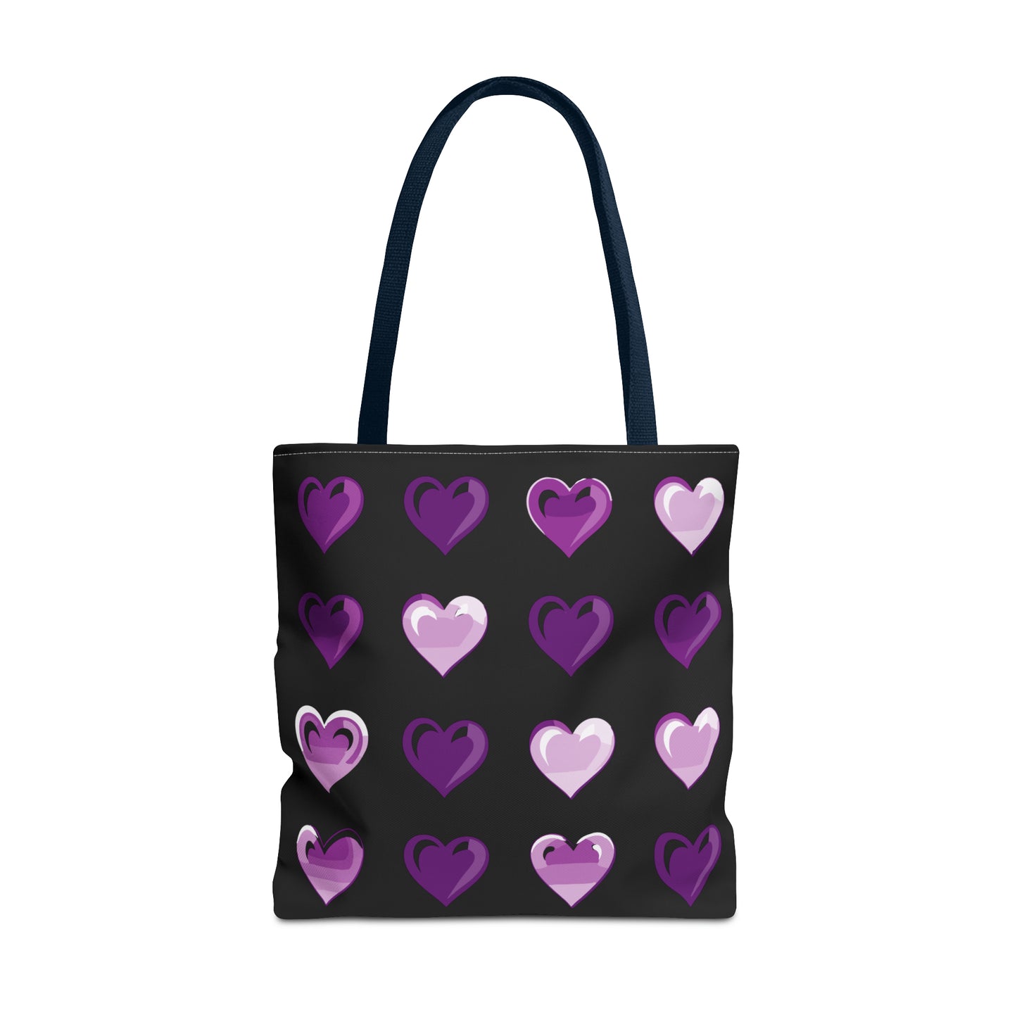 Valentine's black Tote Bag (AOP)