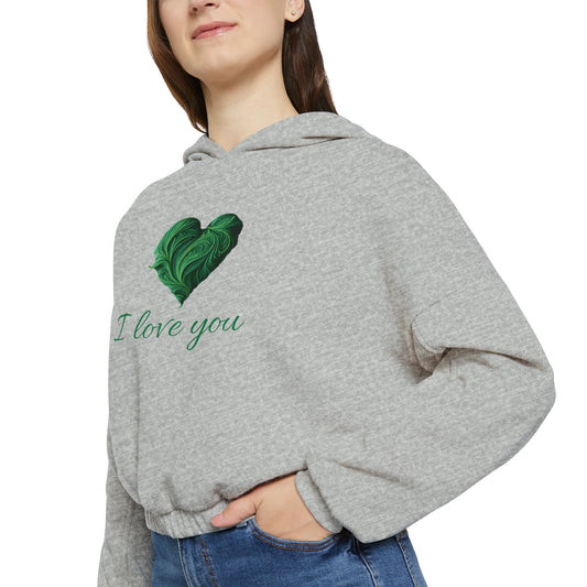 Valentine's best Gift, Women's Cinched Bottom Hoodie