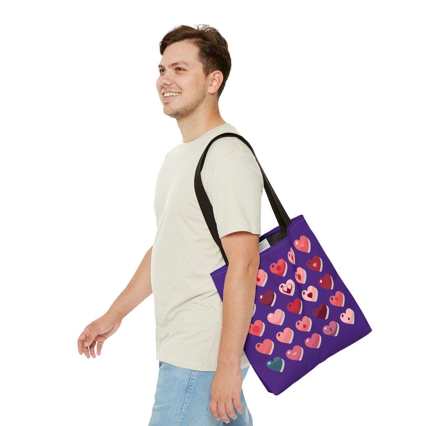 Valentine's purple Tote Bag (AOP)