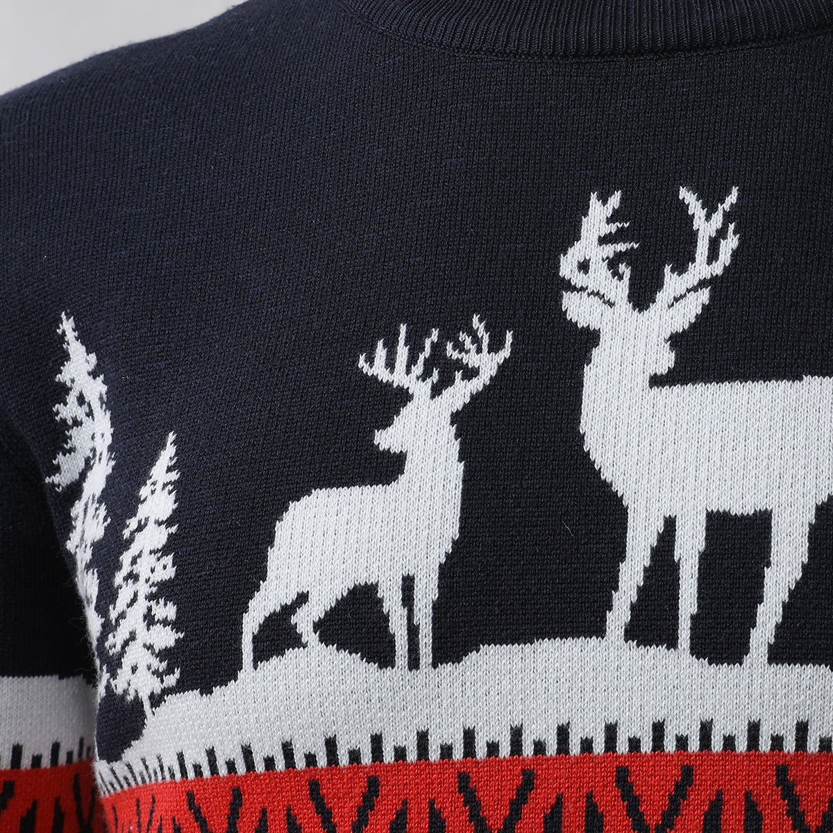 Ou Men's Little Deer Christmas Sweater