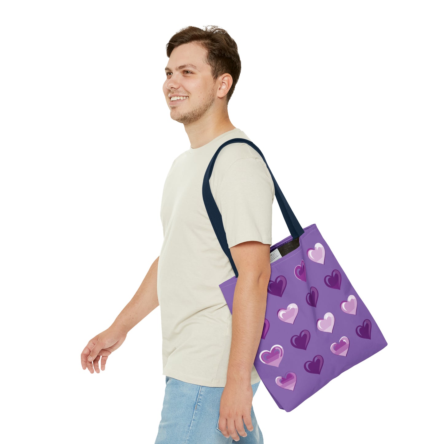 Valentine's Light purple Tote Bag (AOP)