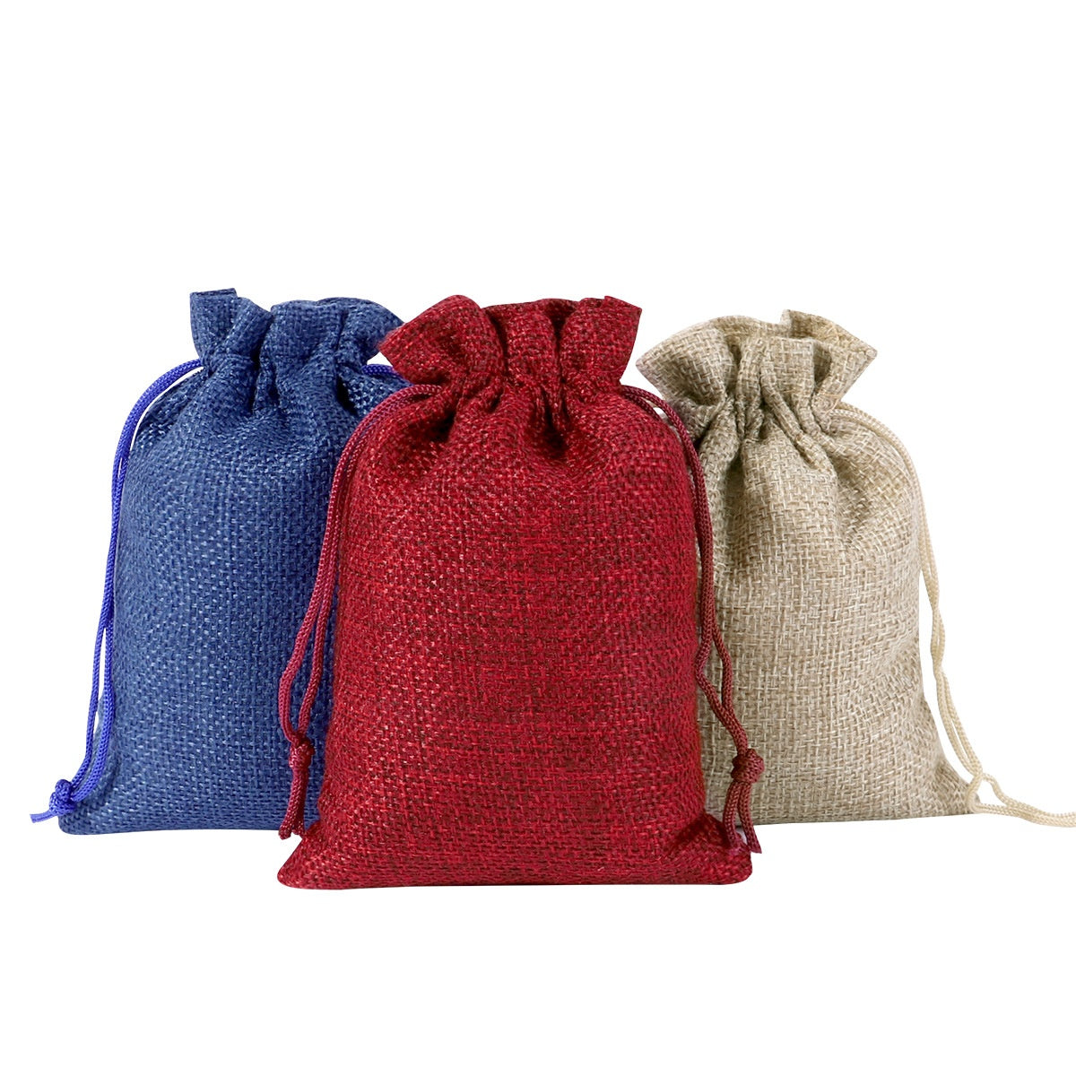 Linen Drawstring Christmas Gift Bag