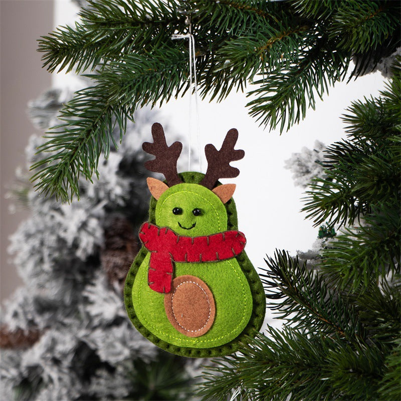 Creative Avocado Felt Christmas Tree Pendant