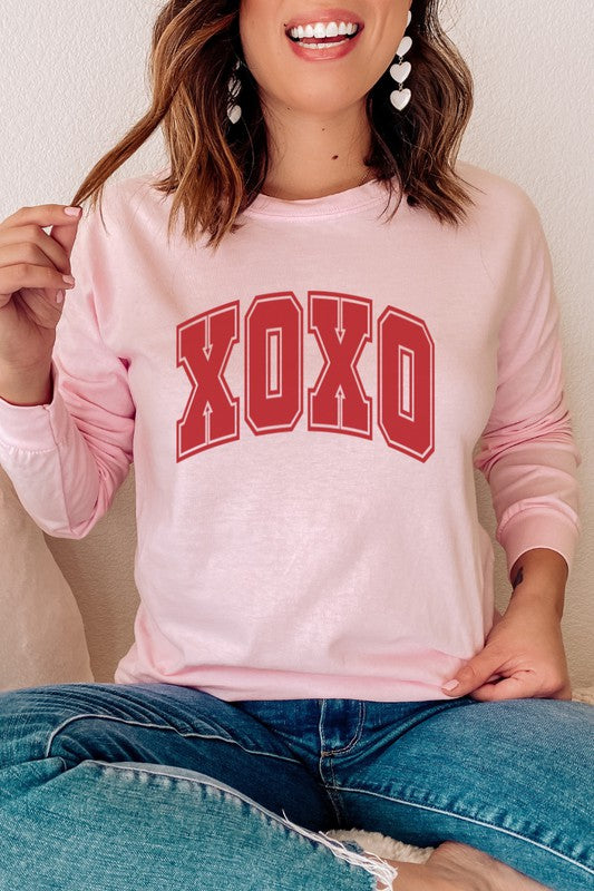 XOXO Valentine's Day Comfort Colors Long Sleeve