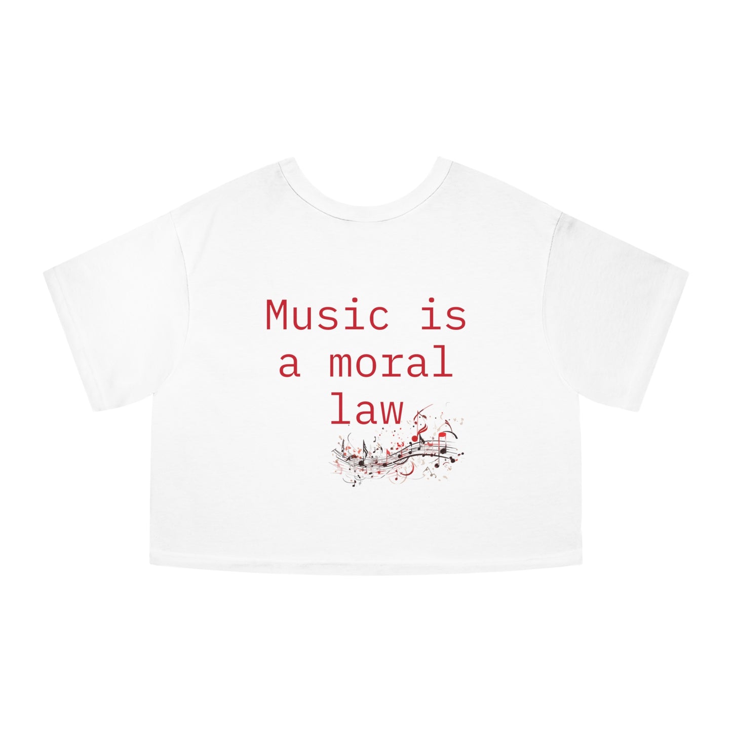 Valentine's and musical combination Champion Women's Heritage Cropped T-Shirt for valentine's day.