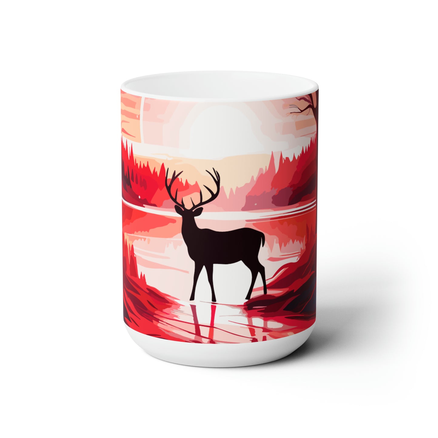 Reindeer Christmas decorations Ceramic Mug15oz