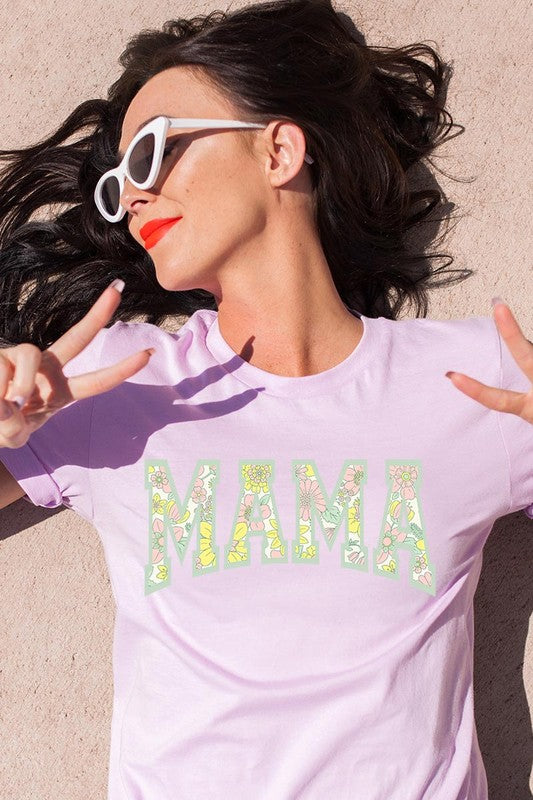 Floral Mama Mothers Day Graphic T Shirts