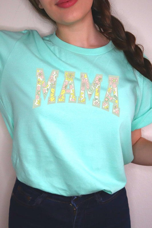 Floral Mama Mothers Day Graphic T Shirts