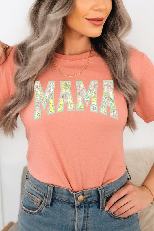 Floral Mama Mothers Day Graphic T Shirts