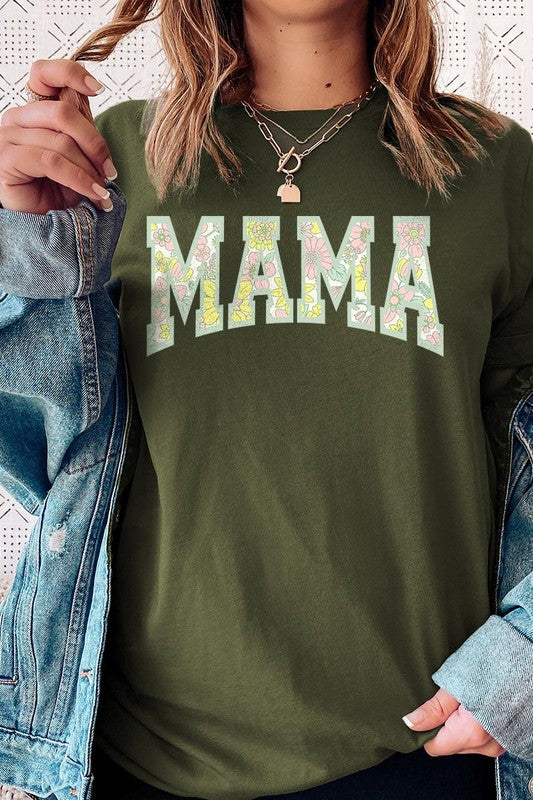 Floral Mama Mothers Day Graphic T Shirts