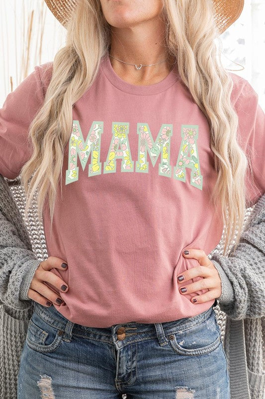 Floral Mama Mothers Day Graphic T Shirts