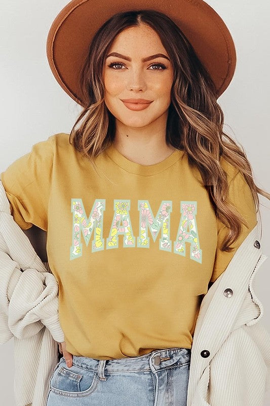 Floral Mama Mothers Day Graphic T Shirts