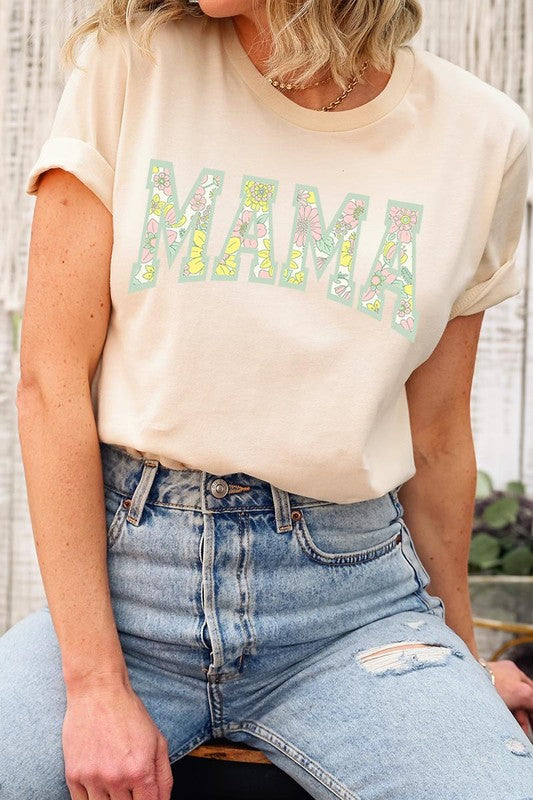 Floral Mama Mothers Day Graphic T Shirts