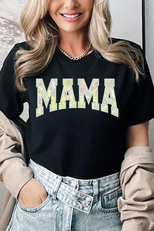 Floral Mama Mothers Day Graphic T Shirts