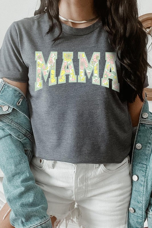 Floral Mama Mothers Day Graphic T Shirts