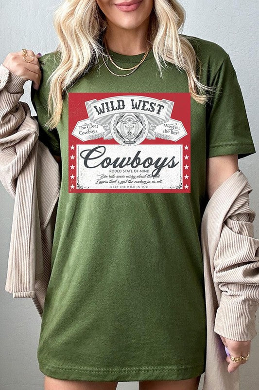 Wild West Cowboys Graphic T Shirts