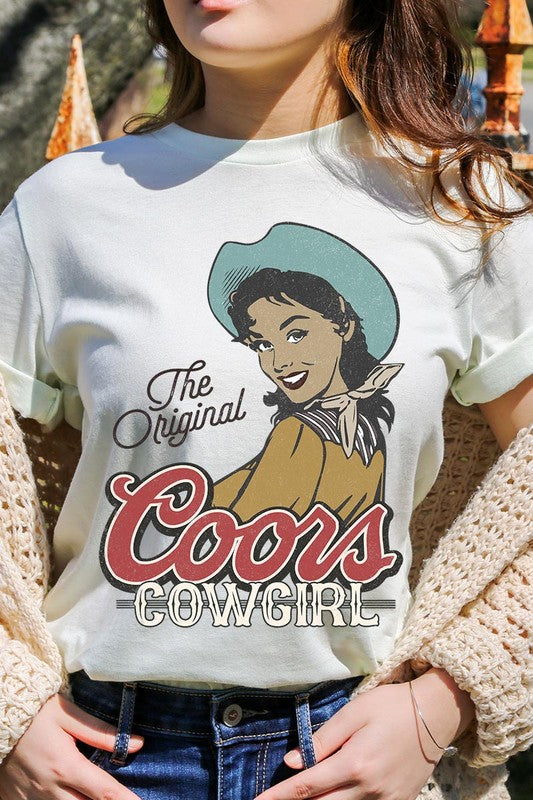 The Original Coors Cowgirl Graphic T Shirts