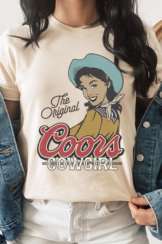 The Original Coors Cowgirl Graphic T Shirts