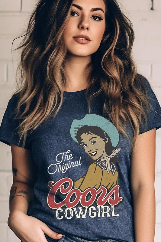 The Original Coors Cowgirl Graphic T Shirts