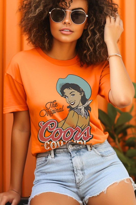 The Original Coors Cowgirl Graphic T Shirts