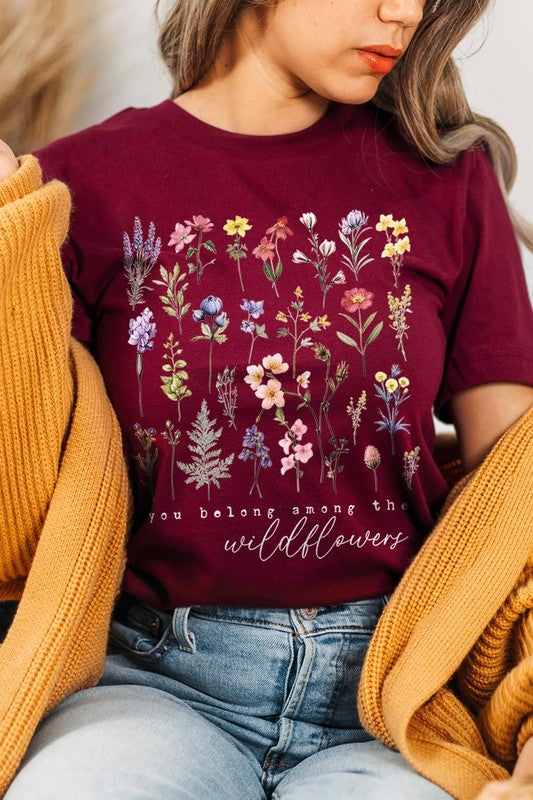 Wildflowers Graphic T Shirts