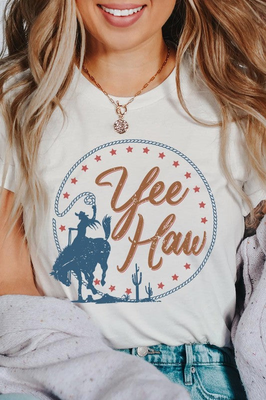 Yee Haw Cowgirl Graphic T Shirts