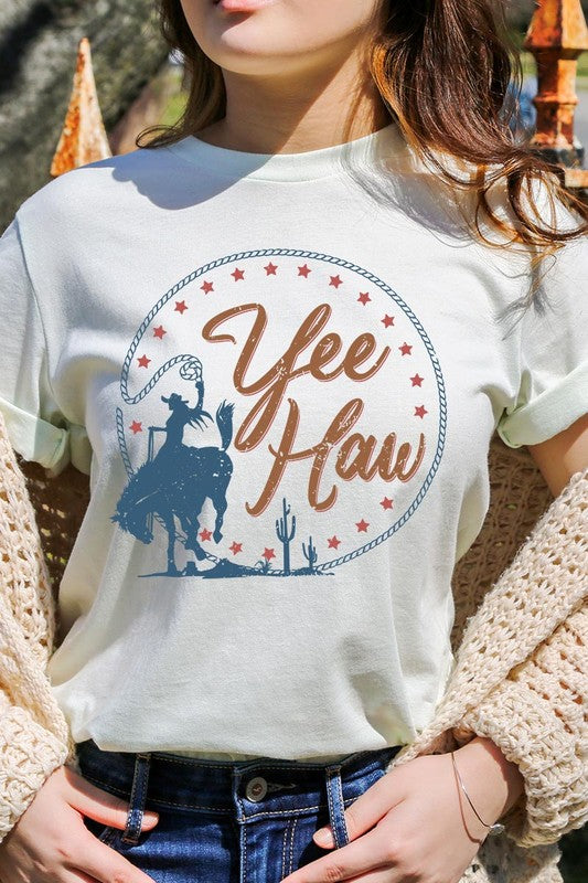 Yee Haw Cowgirl Graphic T Shirts