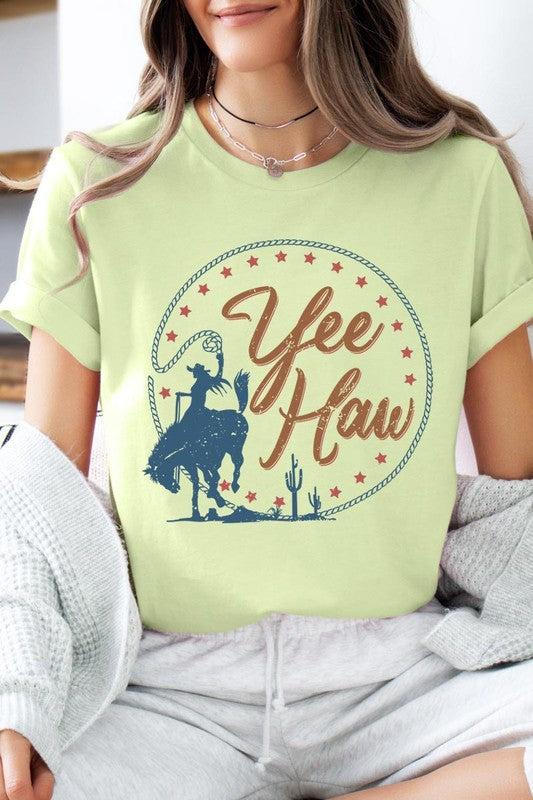 Yee Haw Cowgirl Graphic T Shirts