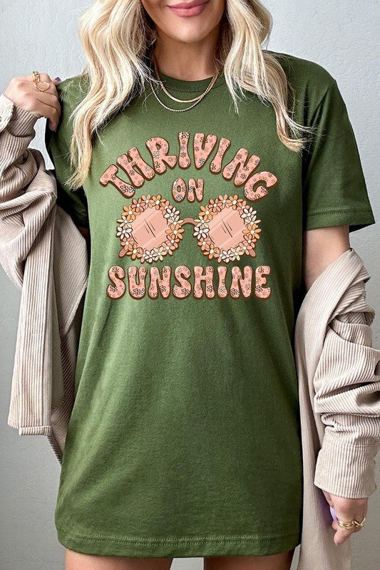 Thriving on Sunshine Graphic T Shirts