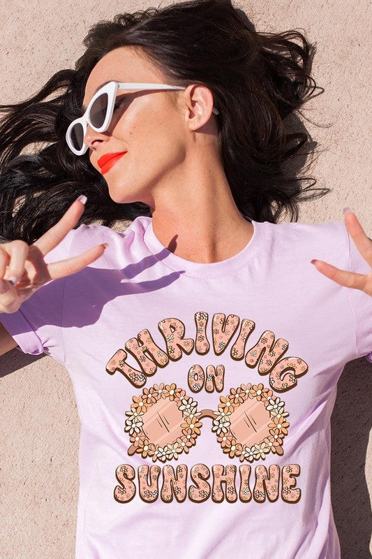 Thriving on Sunshine Graphic T Shirts