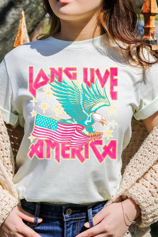 Long Live America Eagle Graphic T Shirts