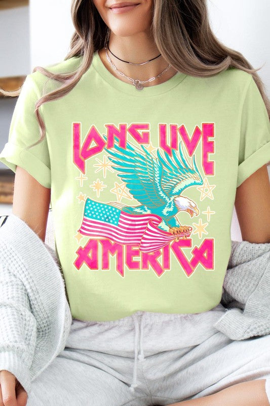 Long Live America Eagle Graphic T Shirts