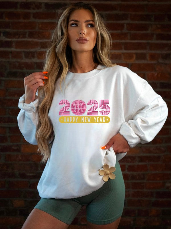 2025 Happy New Year Cozy Crew Sweatshirt