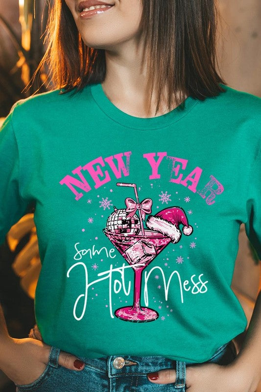 New Year Same Hot Mess Graphic Tee