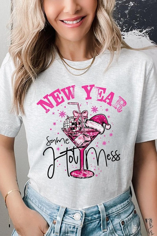 New Year Same Hot Mess Graphic Tee