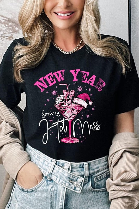 New Year Same Hot Mess Graphic Tee