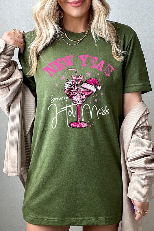 New Year Same Hot Mess Graphic Tee