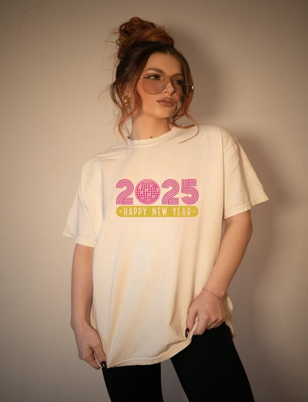 2025 Happy New Year Graphic Boutique Tee