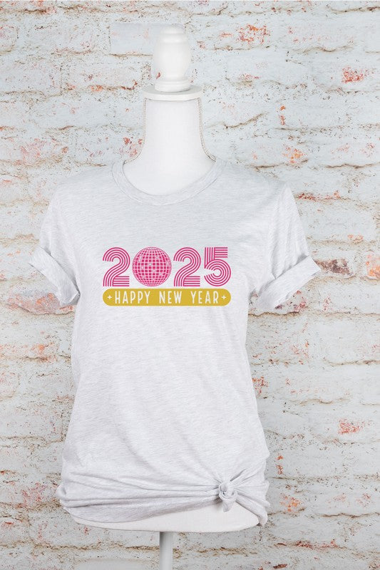 2025 Happy New Year Graphic Boutique Tee